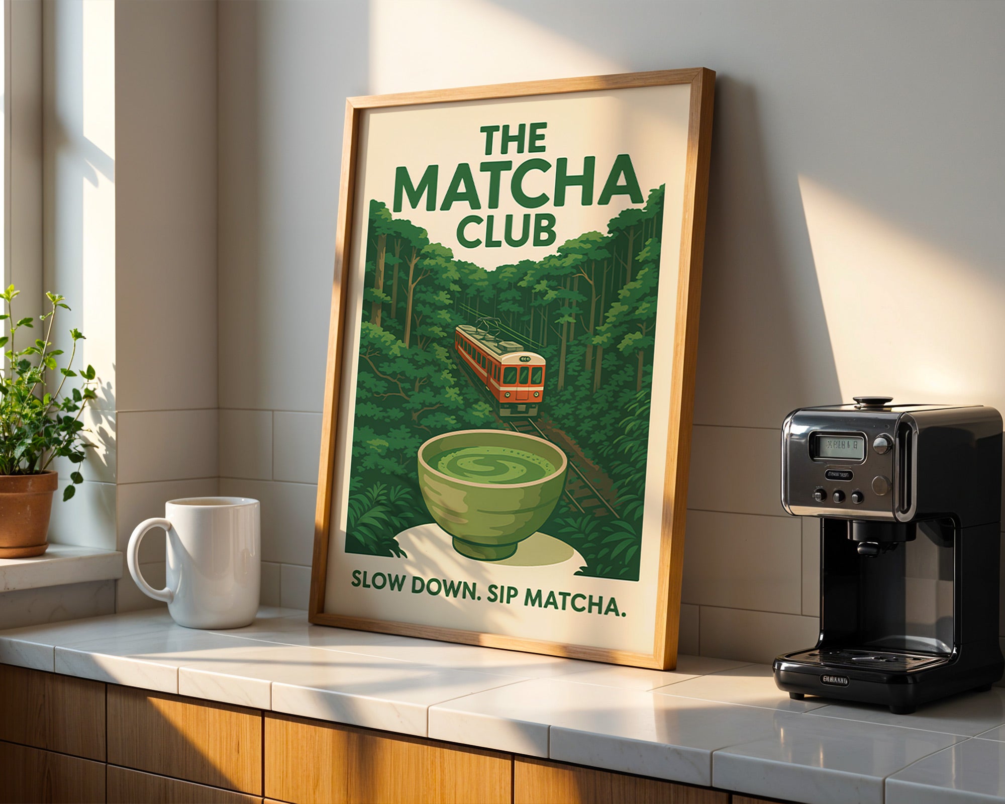 Matcha Club Poster | Japanese Tea Wall Art