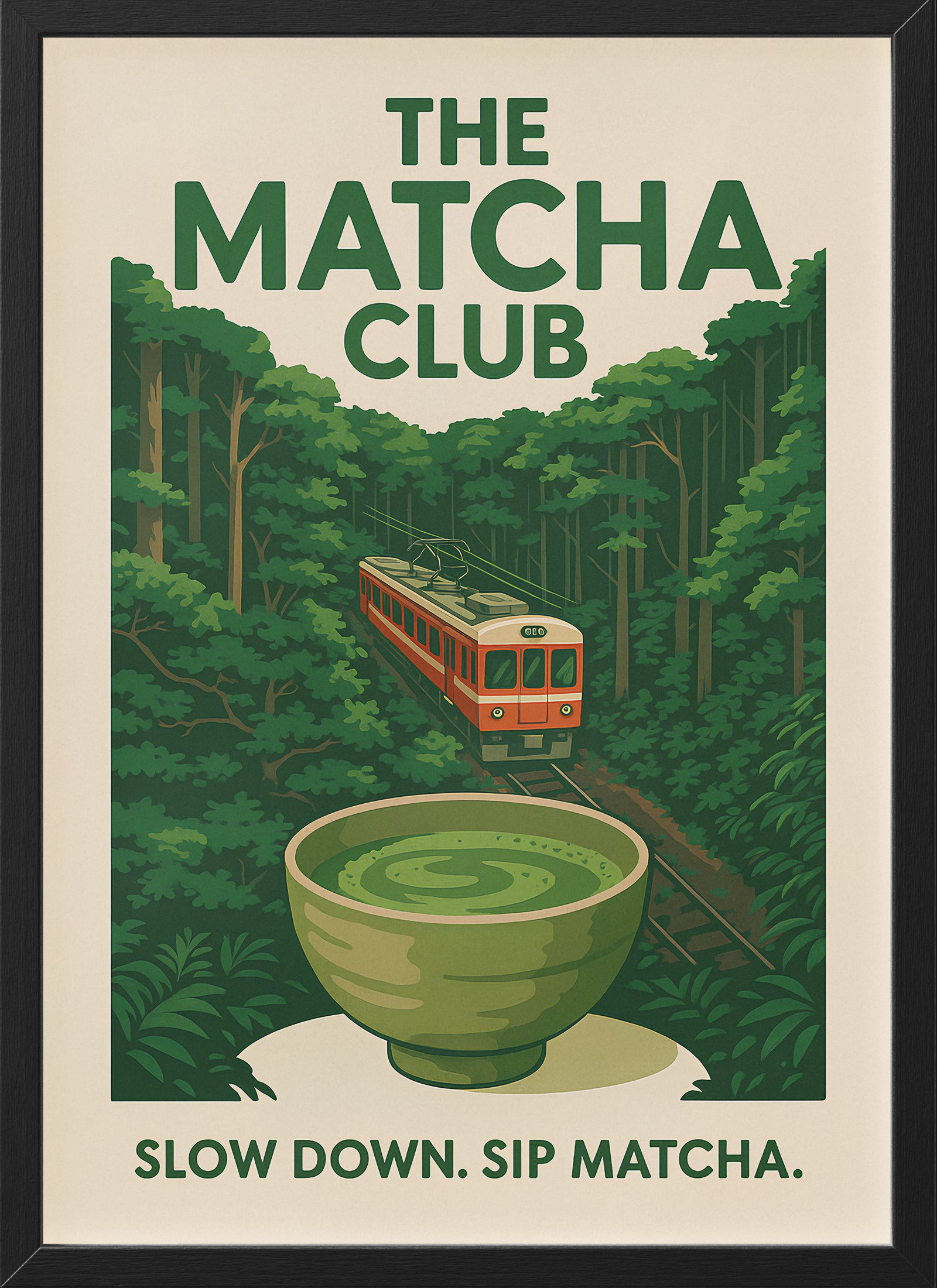 Matcha Club Poster | Japanese Tea Wall Art