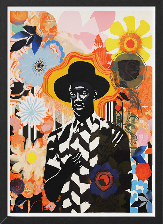 Afrofuturist Storytelling Poster | Bold African American Collage Wall Art
