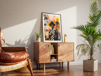 Afrofuturist Storytelling Poster | Bold African American Collage Wall Art