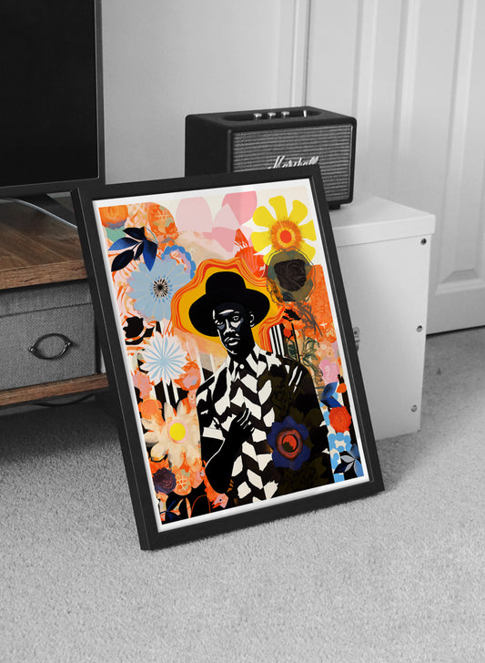 Afrofuturist Storytelling Poster | Bold African American Collage Wall Art