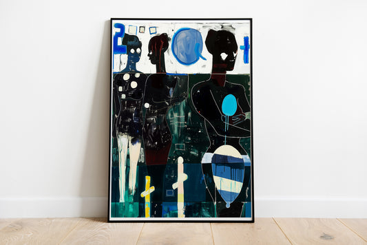 Figurative Expressionist Poster | Bold Contemporary Black Woman Art Print