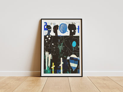 Figurative Expressionist Poster | Bold Contemporary Black Woman Art Print