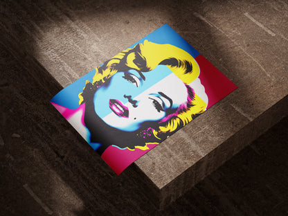 Marilyn Monroe Colorful Pop Art Poster