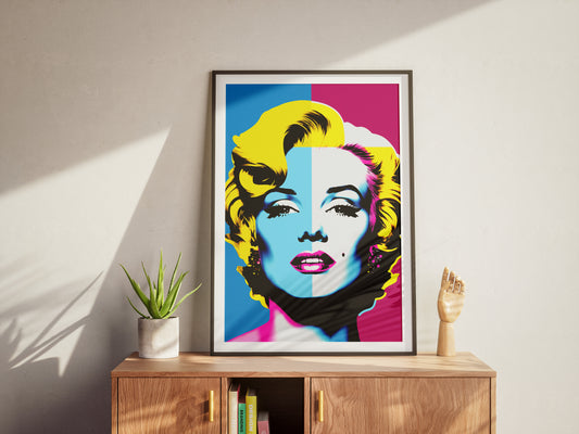 Marilyn Monroe Colorful Pop Art Poster