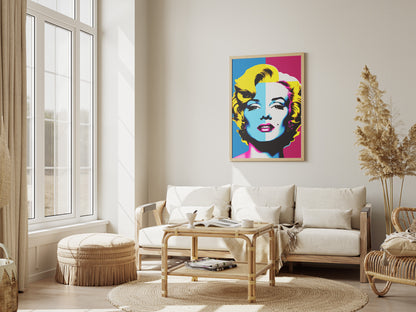 Marilyn Monroe Colorful Pop Art Poster