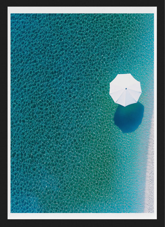 Minimalist Beach Poster | Serene Coastal Wall Art for Relaxing Home Decor
