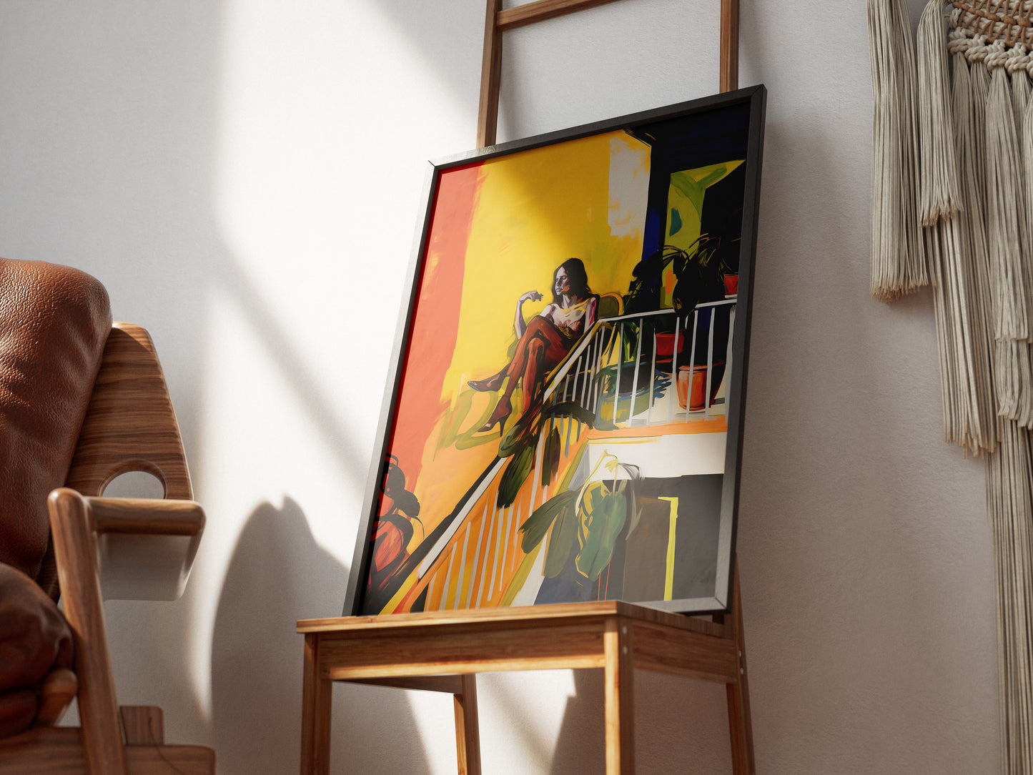 Splatter Painting Poster | Female Figure in Abstract Realism by Australian Artist