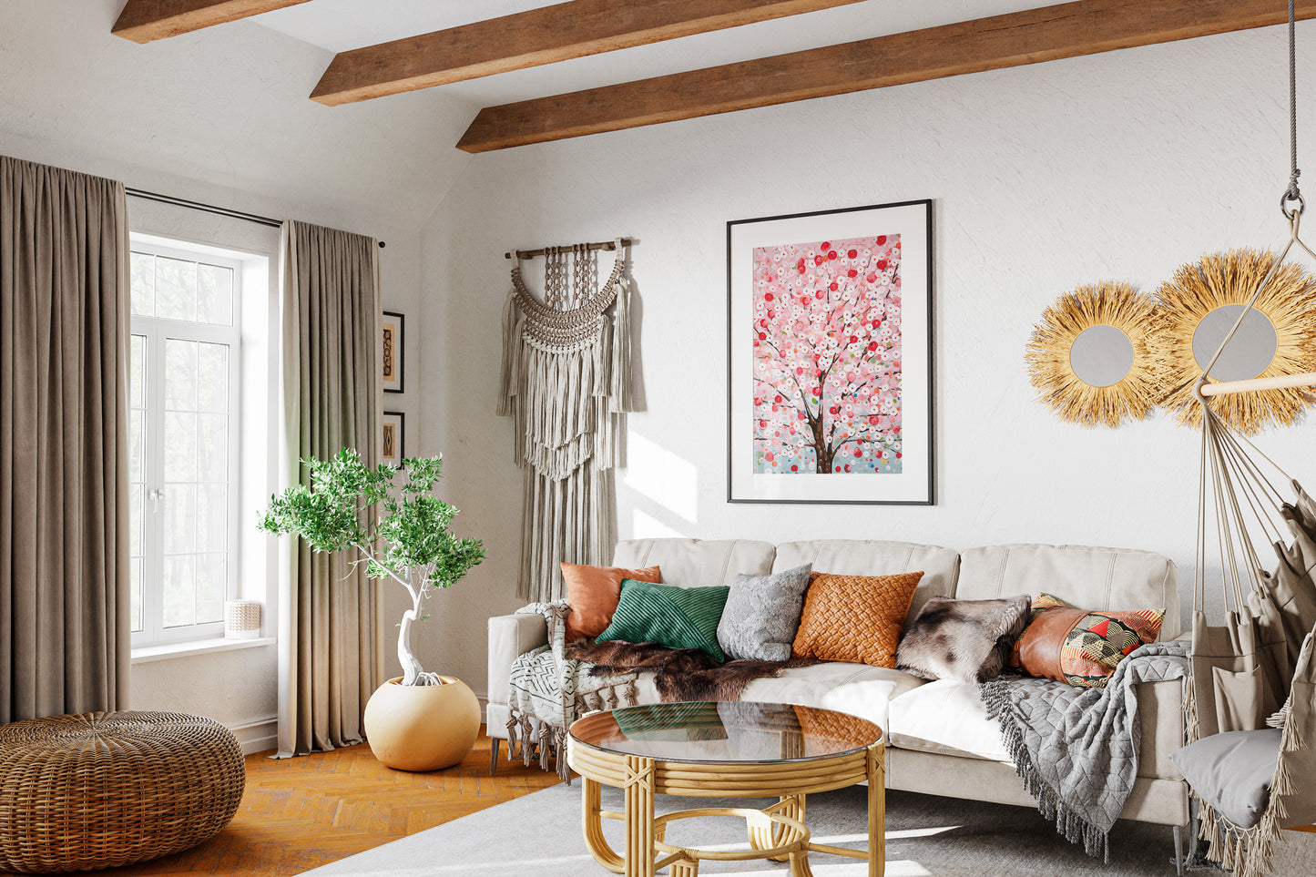 Cherry Blossom Botanical Print