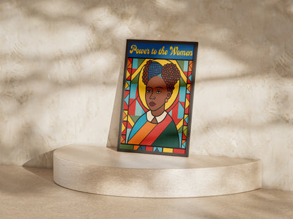 Power to the Women Poster | Feminist African American Art Print