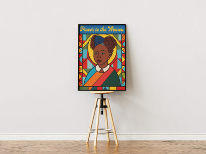 Power to the Women Poster | Feminist African American Art Print