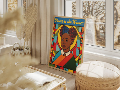 Power to the Women Poster | Feminist African American Art Print