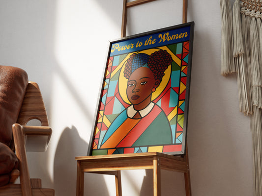 Power to the Women Poster | Feminist African American Art Print