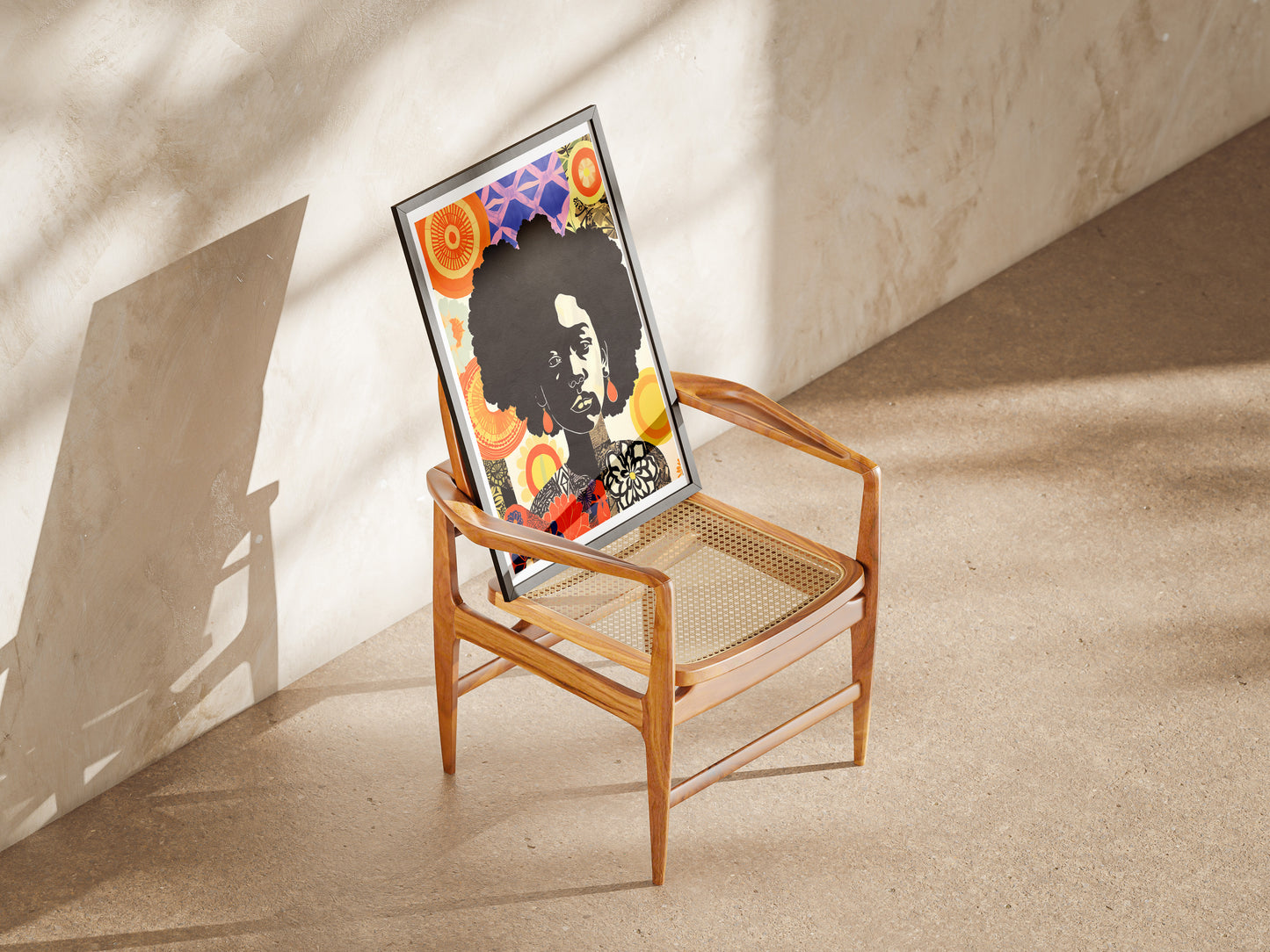 Afrocentric Black Woman Poster | Cultural Expression Wall Art Print