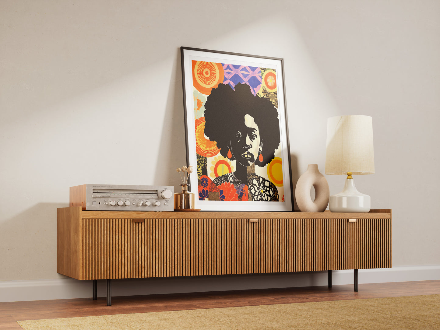 Afrocentric Black Woman Poster | Cultural Expression Wall Art Print