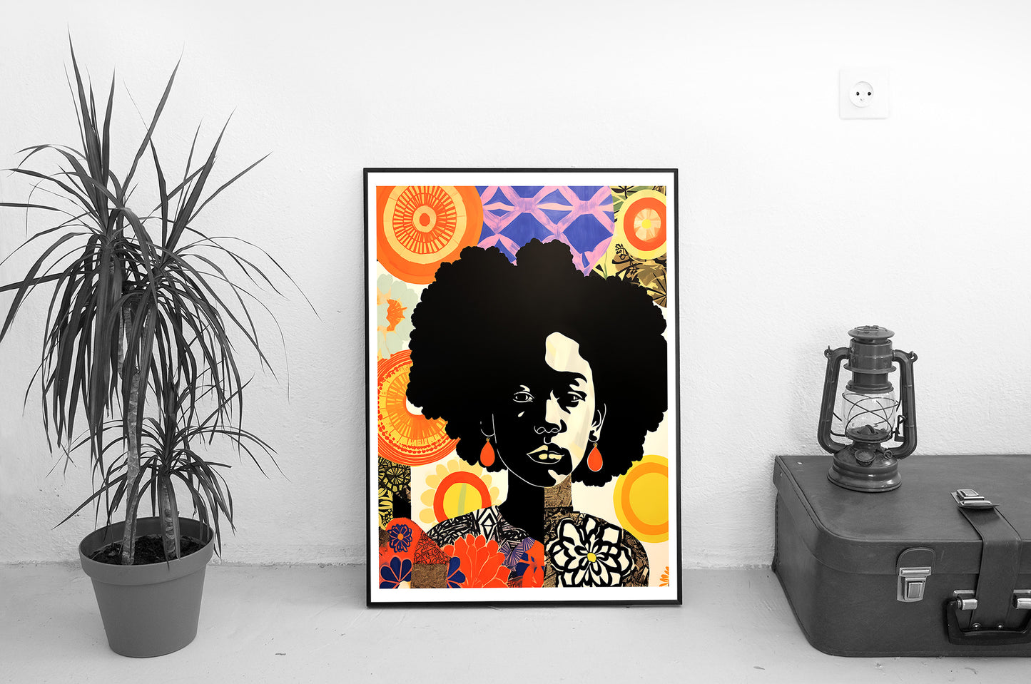 Afrocentric Black Woman Poster | Cultural Expression Wall Art Print