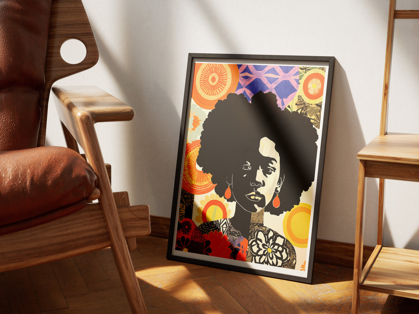 Afrocentric Black Woman Poster | Cultural Expression Wall Art Print